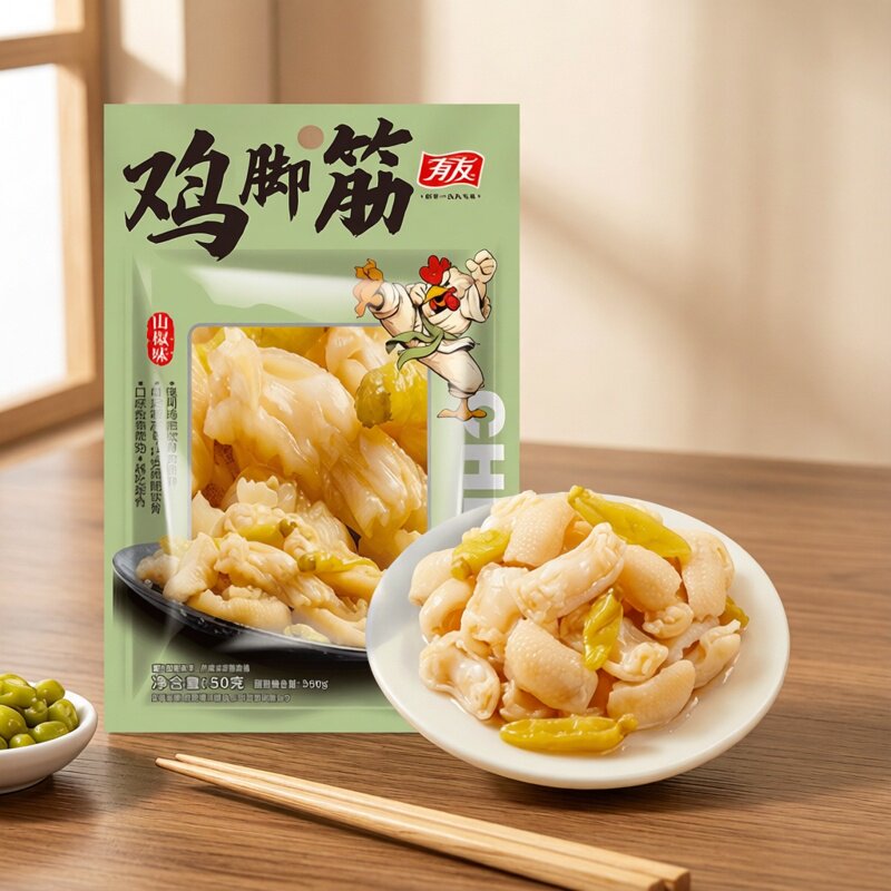 有友盐焗鸡脚筋咸香入味图片