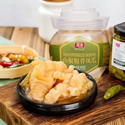 有友无骨鸡爪脱骨凤爪400g坛装
