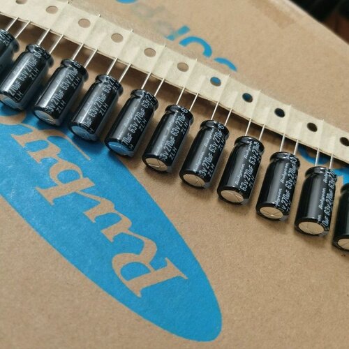 63V270UF 10X20 日本红宝石ZLH 高频低阻 原装电解电容 270UF63V