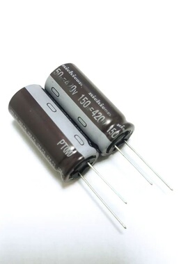150UF420V 尼吉康 420V150UF 18X40 PT 高频 电容 可代 400V150UF