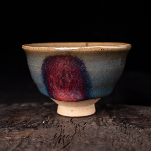 河南神垕小神仙窑王铮仿古釉钧瓷主人杯名家个人手工窑变钧窑茶杯