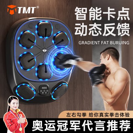 智能音乐拳击机成人家用墙靶解压儿童反应靶散打搏击专业训练器材