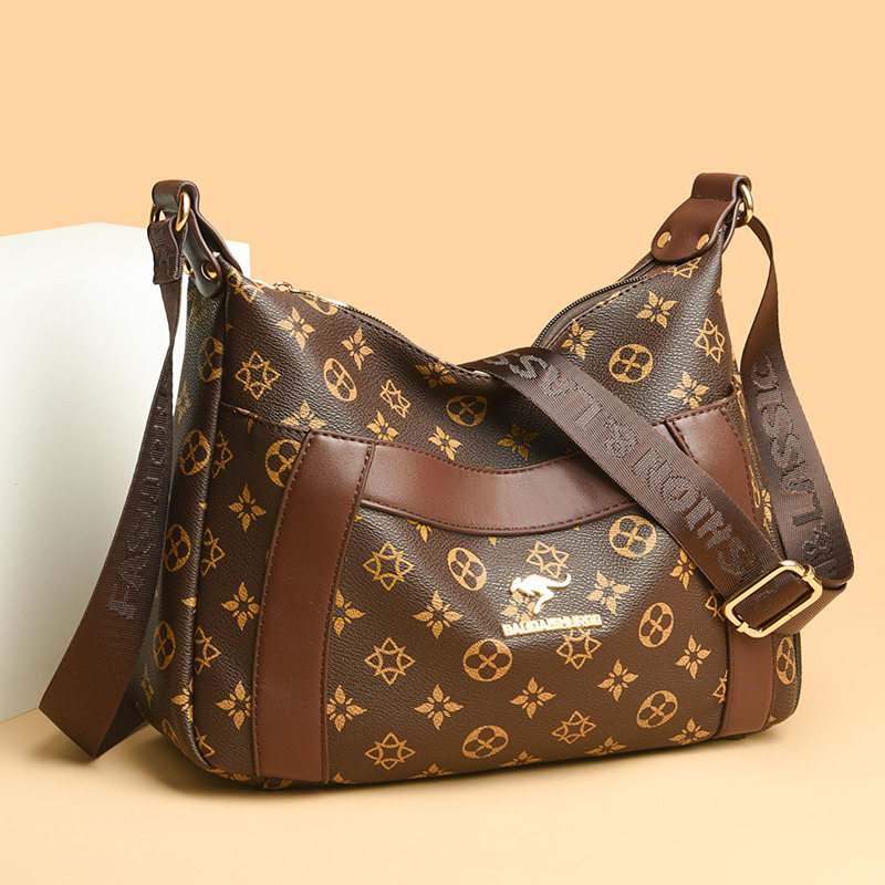 袋鼠真皮女包包斜挎包2025时尚软皮百搭中老年妈妈包大容量单肩包,箱包皮具/热销女包/男包,通用款女包,淘宝优惠券,粉丝福利购,淘宝优惠卷