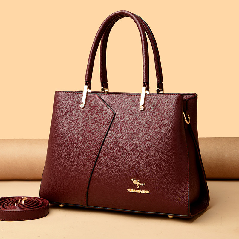 袋鼠真皮手提包包女2025爆款女士斜挎包大容量中年妈妈包时尚女包,箱包皮具/热销女包/男包,通用款女包,淘宝优惠券,粉丝福利购,淘宝优惠卷