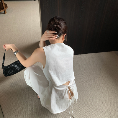 THE COS ME-计背心+高腰阔腿裤简约休闲松弛感套装套装T30291-LM