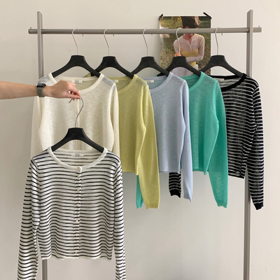 SUSAN-春上新经典实穿春夏简约透气轻薄百搭防晒针织开衫S7282