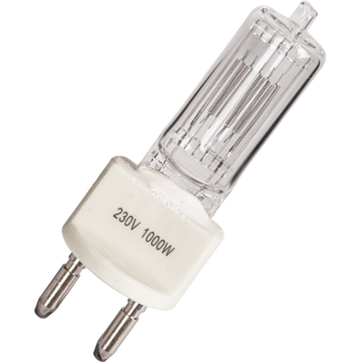 巨普300W/500W/650W/1000W/2000W/5000W钨丝灯泡1K聚光灯3200K暖色灯管卤钨灯泡G22脚 110V