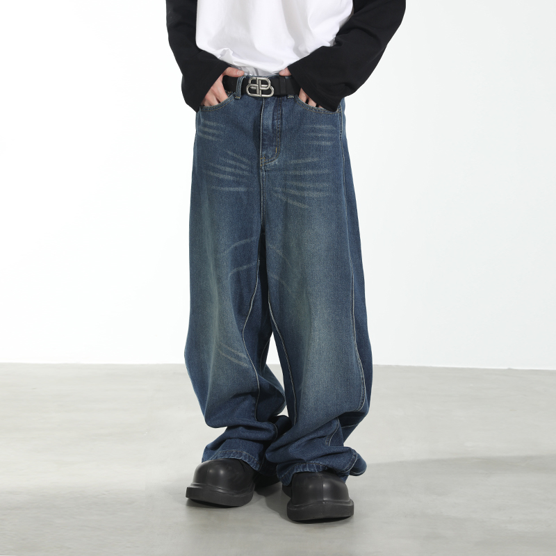 harshandcruel做旧牛仔裤