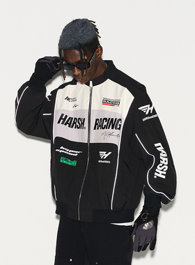 【苏新皓 侯明昊王霏霏】HACR丨harshandcruel美式机车赛车服夹克