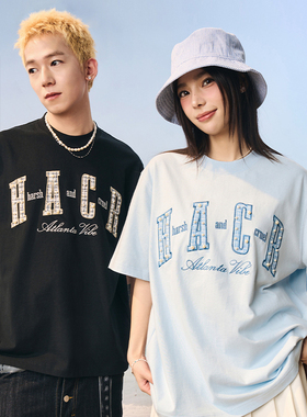 HACR｜harshandcruel凉感防晒小香风贴布刺绣珍珠圆领索罗娜T恤