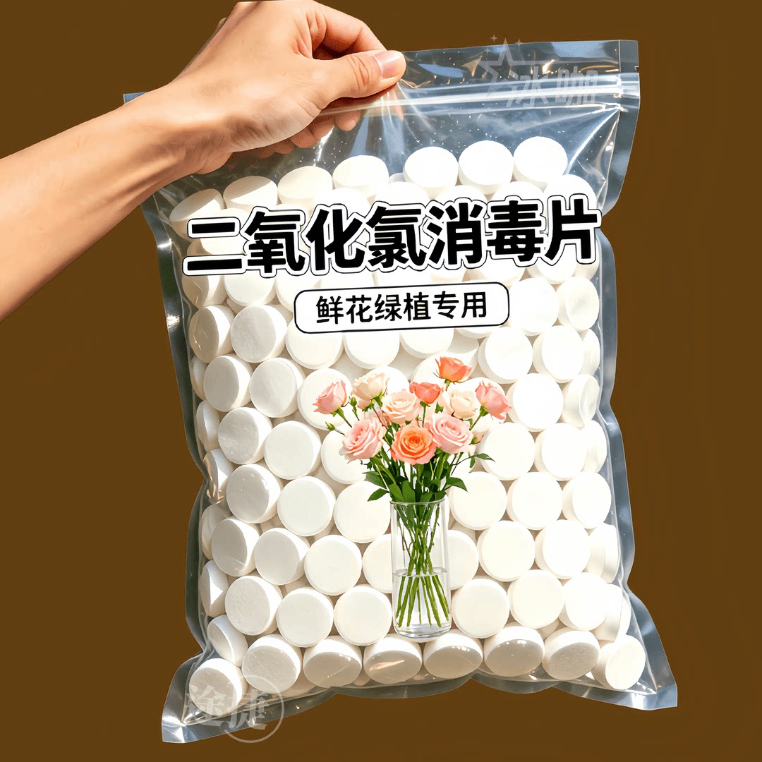 二氧化氯鲜花保鲜净水泡腾片