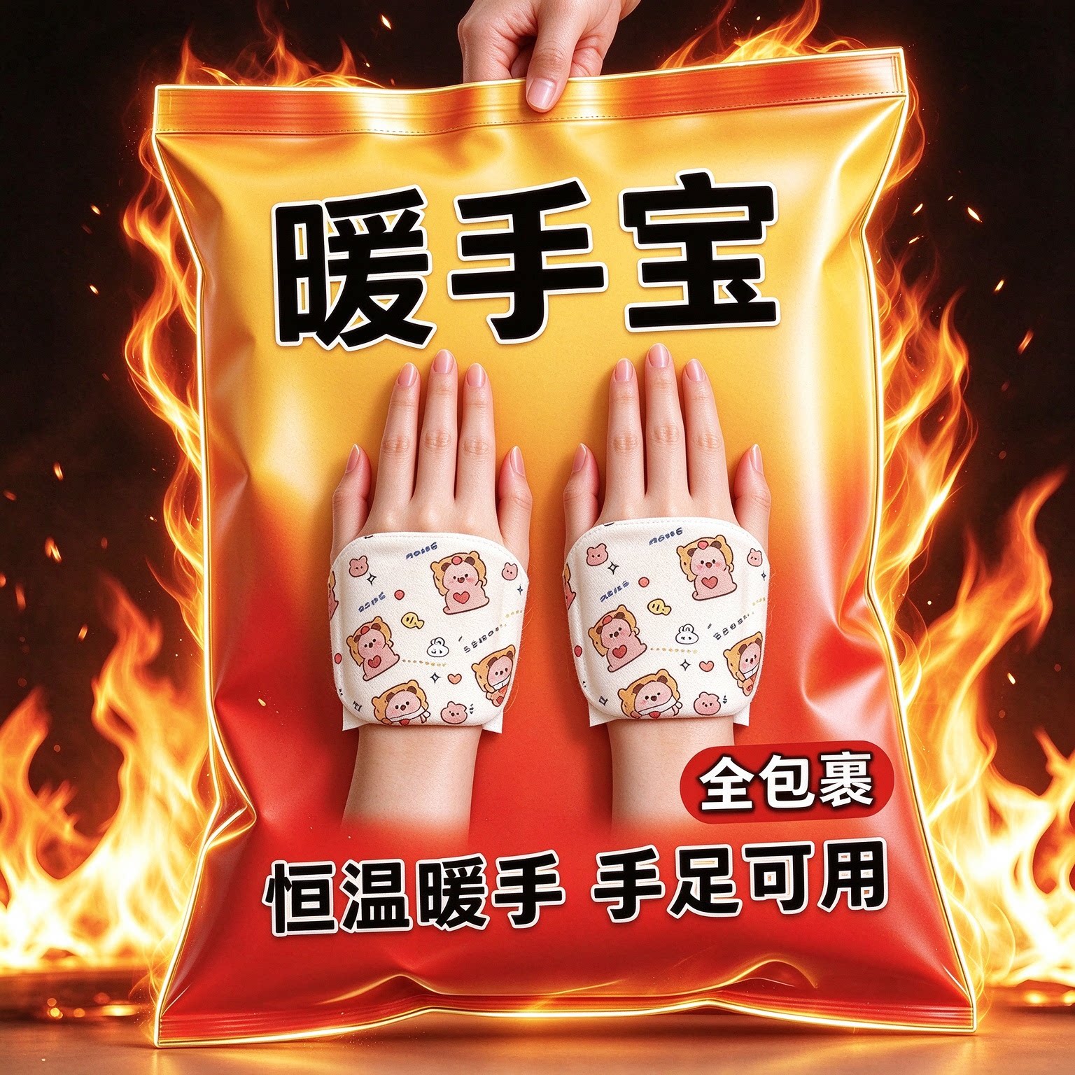 穿戴式暖手宝自发热暖手掌暖宝宝热敷暖手宝一次性蒸汽通用暖手套