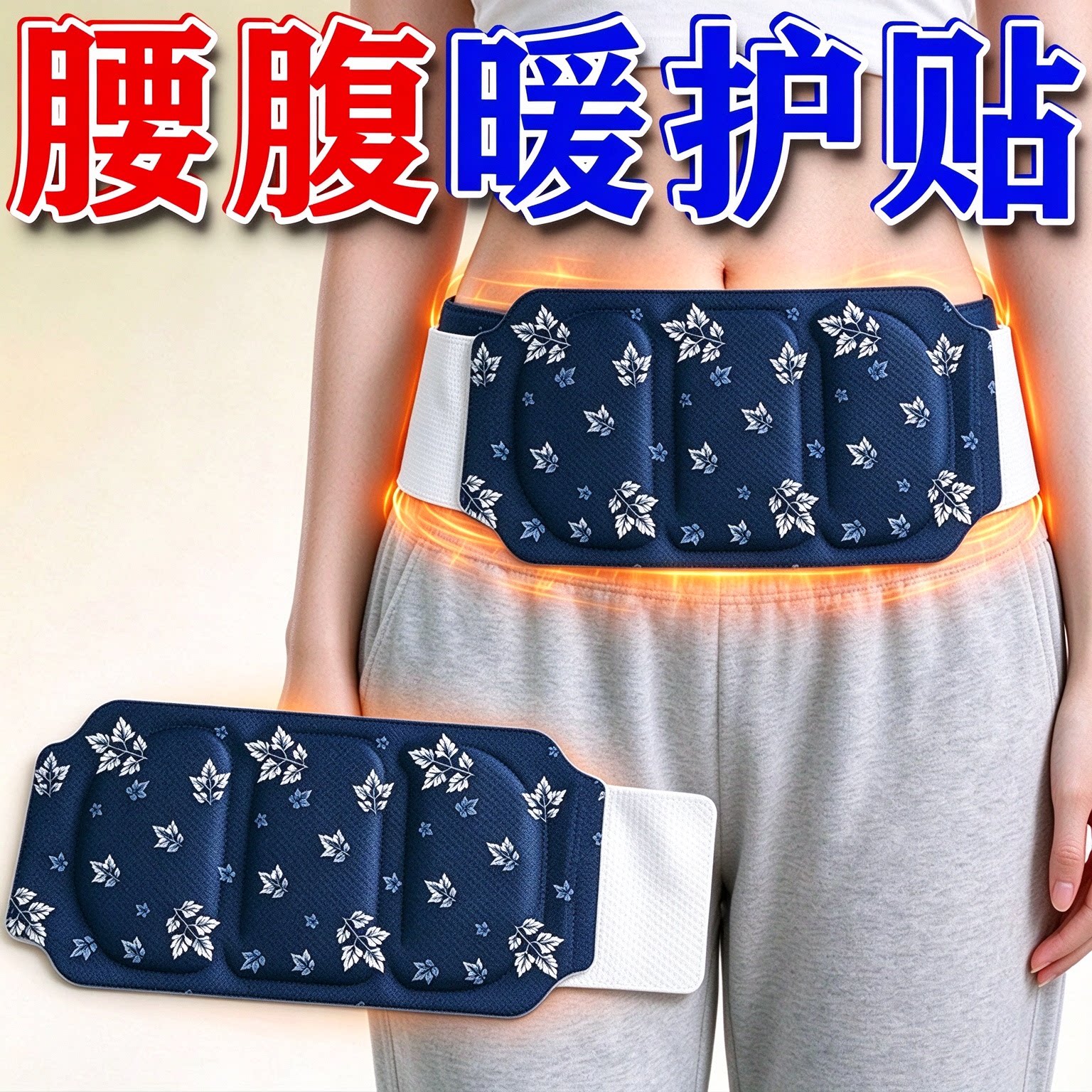蒸汽艾草暖腰腹贴自发热保暖