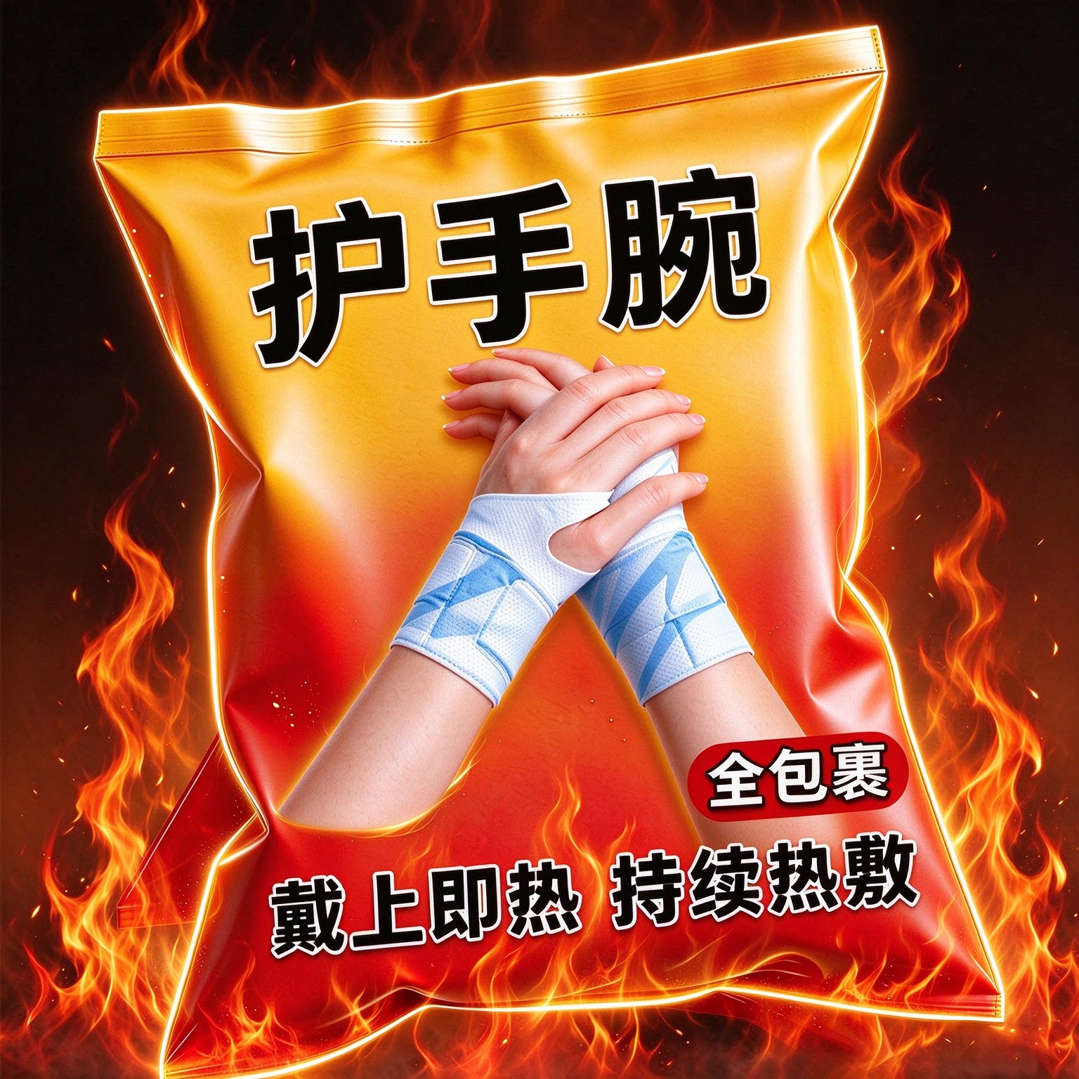 手腕蒸汽热敷贴手臂暖手神器办公护腕鼠标手腱鞘缓解手部酸痛护手