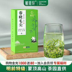 赋雅轩2025新茶叶绿茶特一级毛峰四川蒙顶山茶浓香自己喝散装毛尖