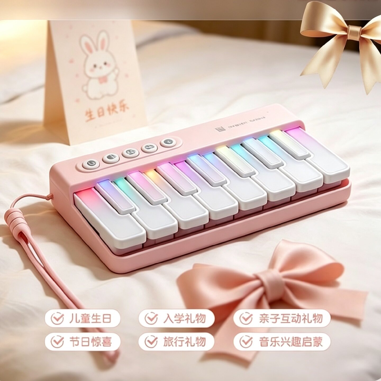 七彩彩虹灯光早教益智儿童玩具