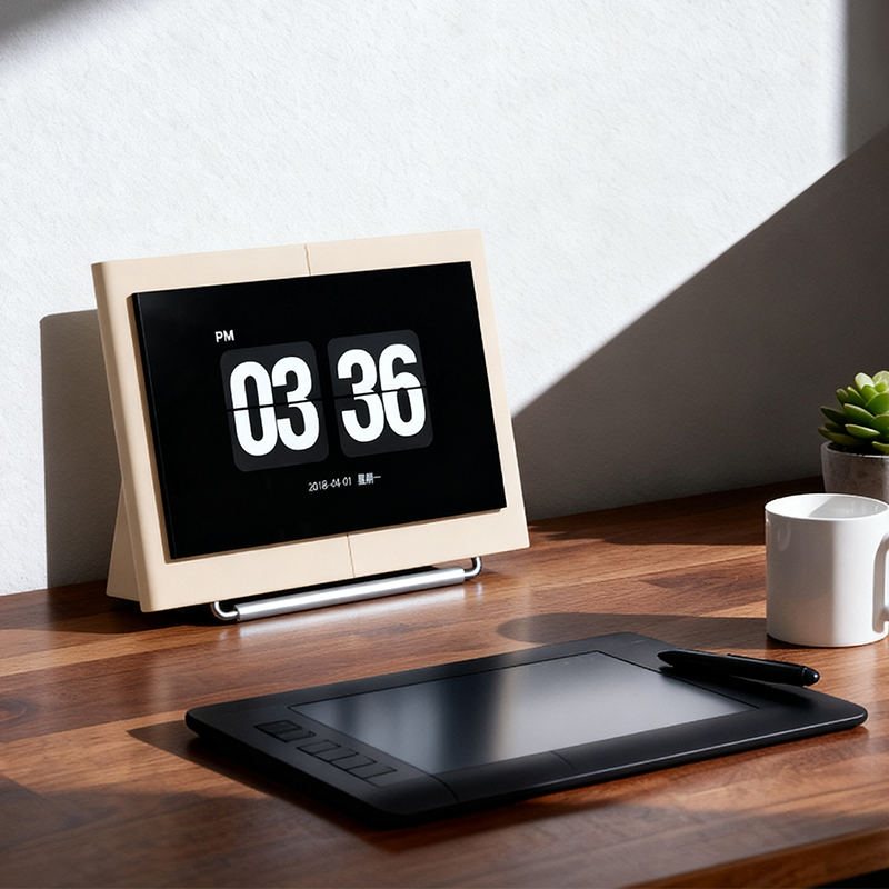 蓝牙音箱时钟浮歌词创意时钟