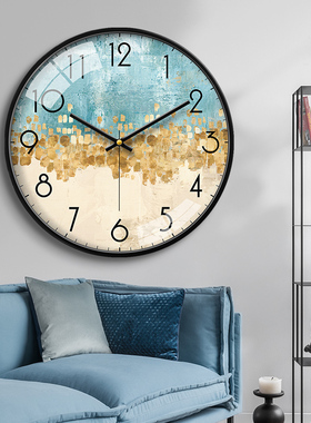 2025新款钟表挂钟客厅家用北欧创意时钟卧室静音挂表简约挂墙装饰