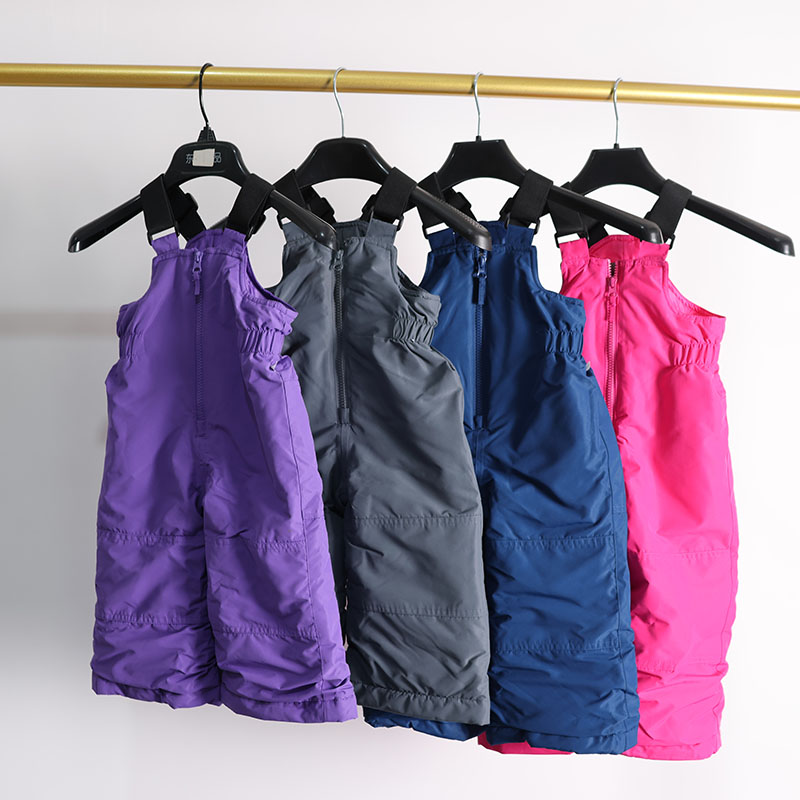 婴幼儿童滑雪裤背带裤 冬季防风防水加厚保暖双单板雪地裤滑雪服