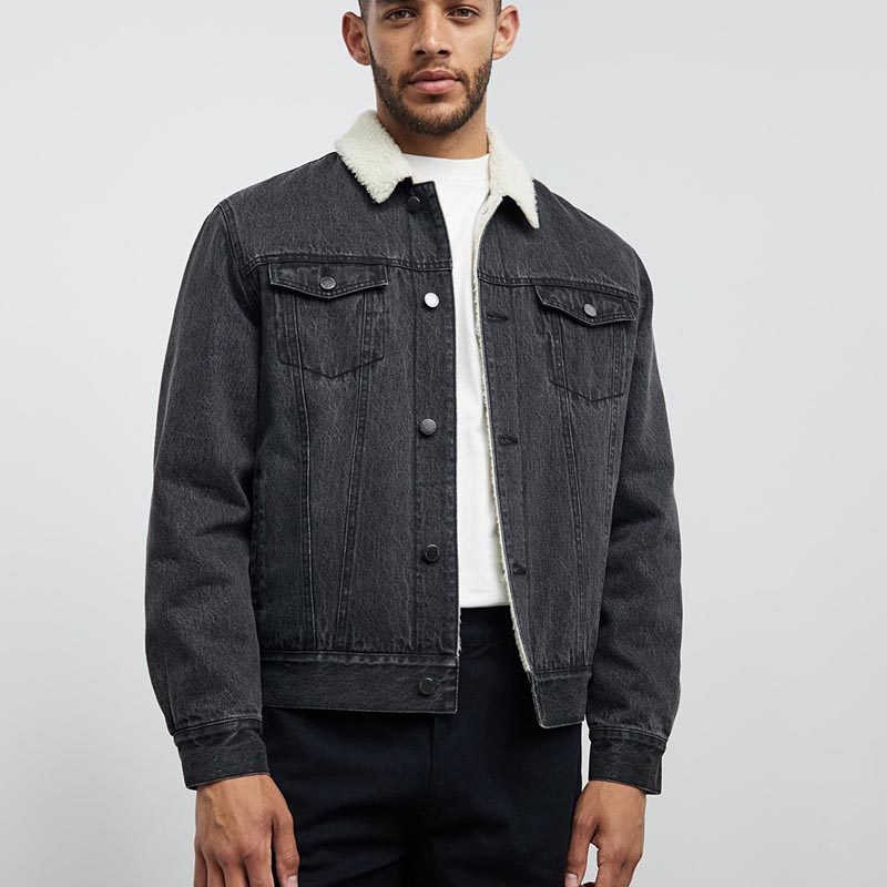 冬季户外男士牛仔风羊羔绒翻领夹克加绒保暖短外套,女装/女士精品,短外套,淘宝优惠券,粉丝福利购,淘宝优惠卷