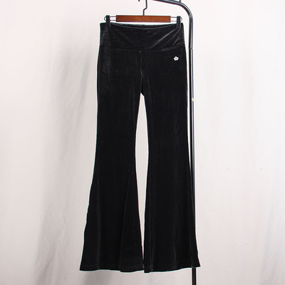 高腰微喇叭唱K显瘦垂感