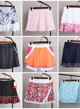 大码高尔夫裙裤女 中高腰防走光弹力速干运动跑步健身羽毛球裙G24