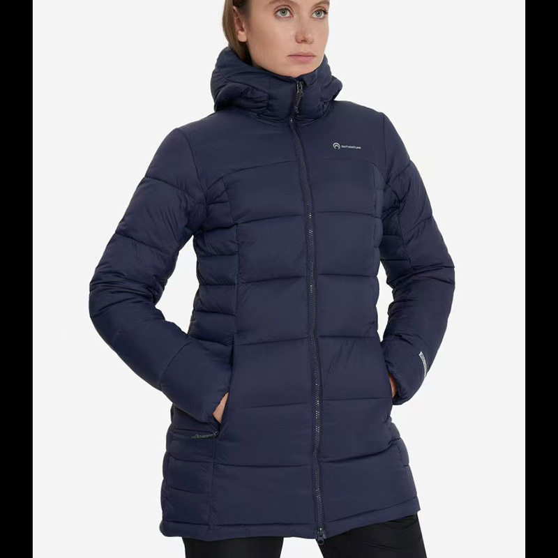 零下抗寒女连帽防风防水加厚棉服