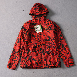 冬季迷彩风连帽软壳衣女 户外防风防水加绒保暖运动冲锋衣