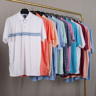冰丝冷感Golf球服弹力速干球衣 防晒Polo衫 T恤男 UPF50高尔夫短袖