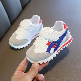 婴幼儿鞋子0一1-2岁软底学步鞋小男童皮面透气鞋女宝宝运动鞋春款