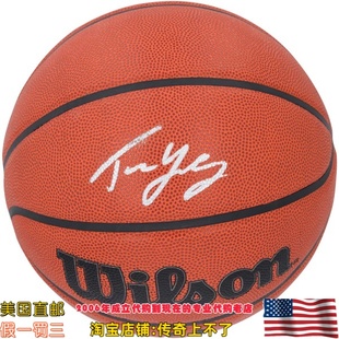 美国代购 老鹰队 特雷杨 亲笔签名 威尔胜 亲签篮球 Fanatics认证