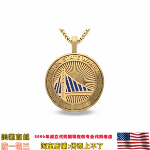 美国代购 定制 勇士队 2022年总决赛总冠  自定义名字奖杯吊坠