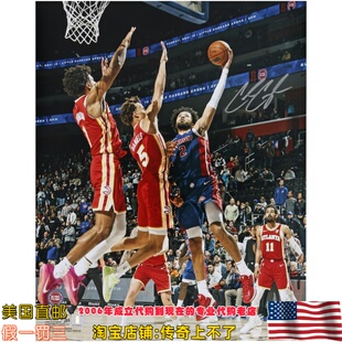 美国代购 活塞队 凯德 坎宁安 亲笔签名 海报照片 Fanatics 认证