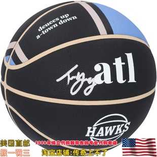 美国代购 老鹰队 特雷杨 亲笔签名23-24 城市版篮球 Fanatics认证