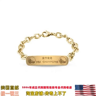 美国代购 定制 金州勇士队 2022年总决赛总冠 自定义名字手链