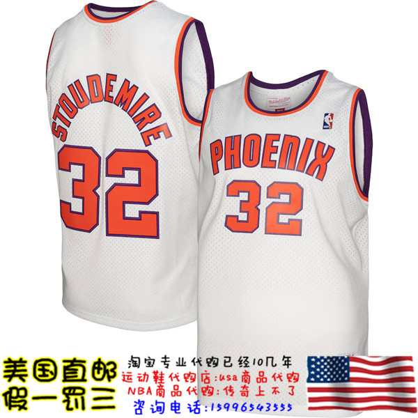 美国代购太阳mitchellness Swingman球迷版03赛季球衣-斯塔德迈尔