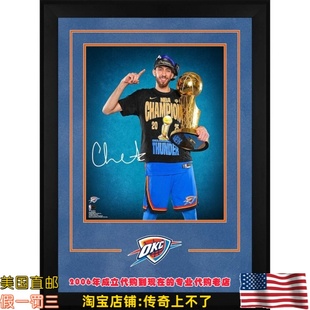 美国代购 雷霆队 霍姆格伦 亲笔签名 亲签照片海报 Fanatics认证