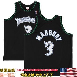 美国代购 森林狼 马布里 亲笔签名 球迷版 亲签球衣 Fanatics认证