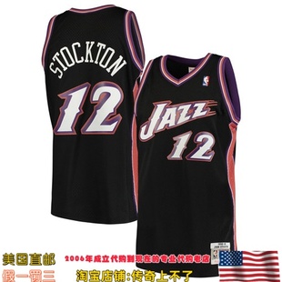 美国代购 mitchellness Swingman球迷版 98-99赛季球衣-斯托克顿
