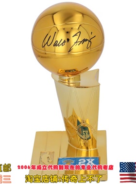美国代购 尼克斯 弗雷泽 亲笔签名NBA总冠奥布赖恩复制款亲签奖杯