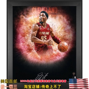 美国代购 骑士队 米切尔 亲笔签名 亲签海报照片 Fanatics认证