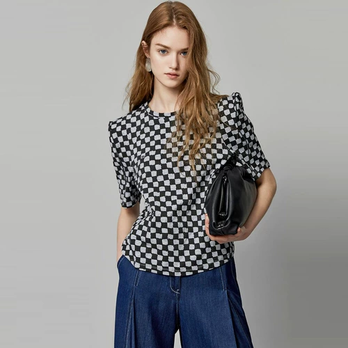 Летняя модная футболка, европейский стиль, короткий рукав