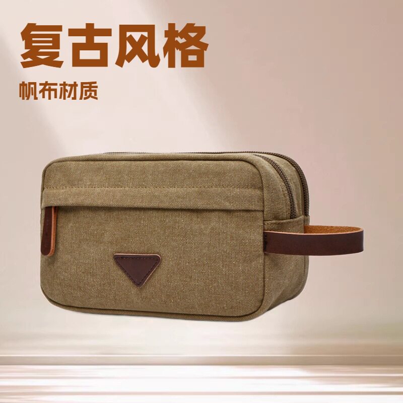 欧美帆布包便携钥匙包零