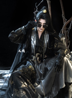 提灯映桃花周晖/墨燃/萧策安/萧复暄cos服国风演出服【月烈奇麟