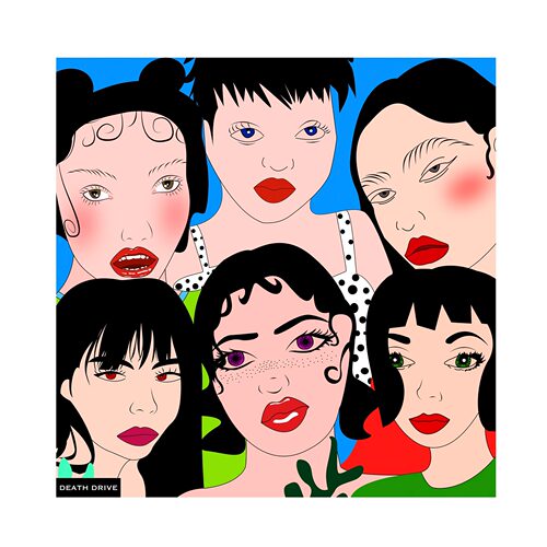 WACKYE小众设计丝巾插画印花
