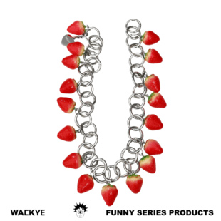 WACKYE 鹿晗同款 官方正品可爱鬼马卡哇伊草莓项链腰链裤链多用法