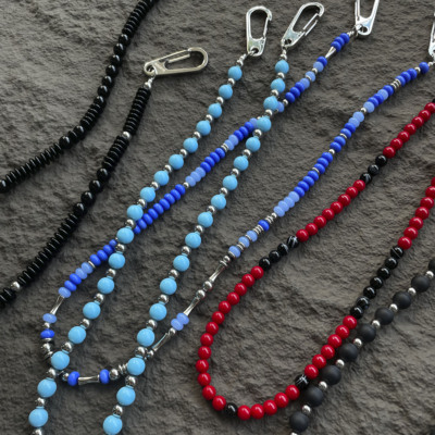 WACKYE  鹿晗同款 原创串珠裤链  彩珠暗黑亚文化裤链配饰