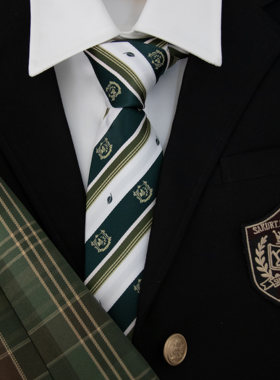 【潘特维拉】青山jk/dk领带手打免打日系制服学院风学生绿色领结