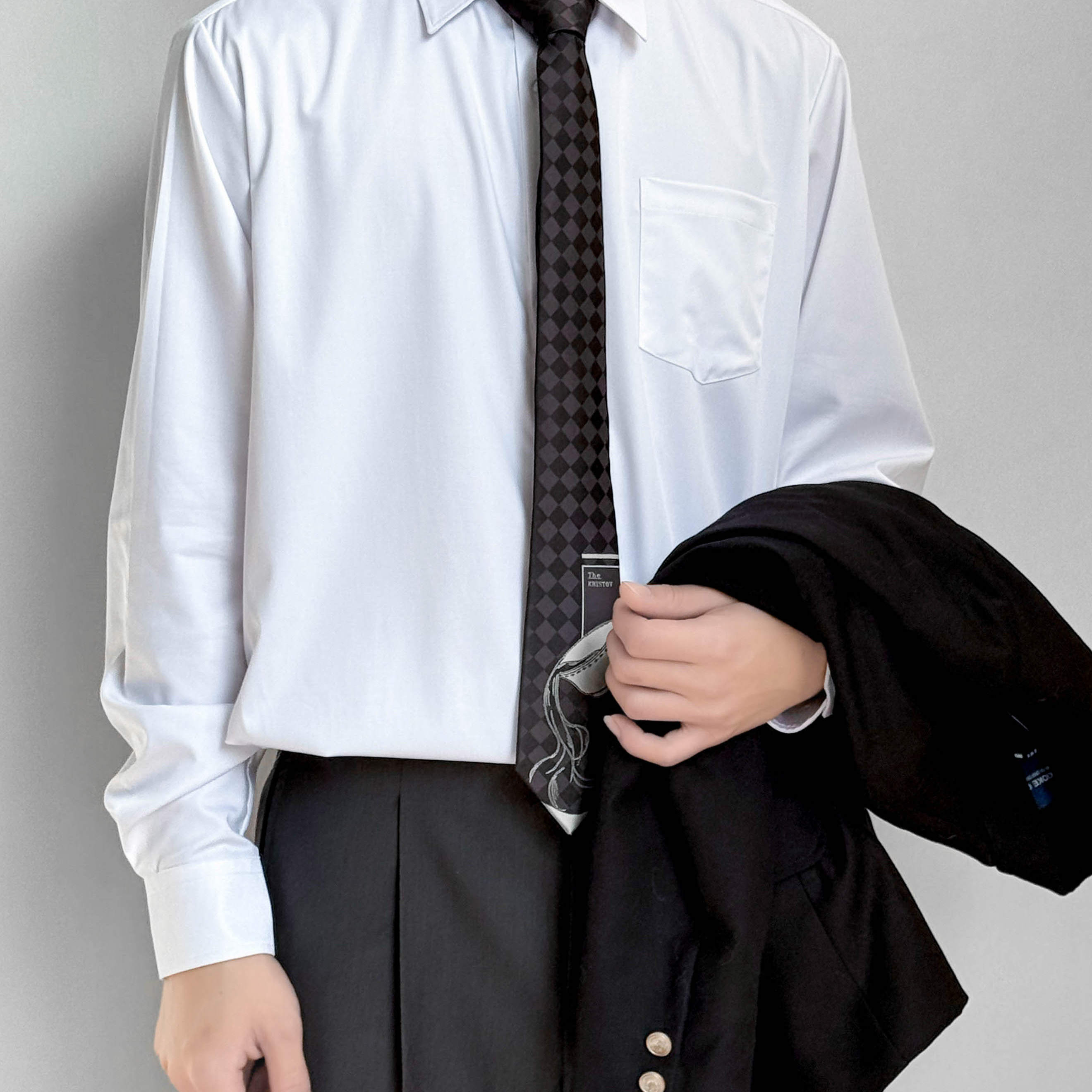 潘特维拉基础款衬衫男Pro送领带