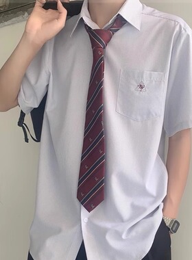 【潘特维拉】柏津中JK/dk衬衫短袖原创日系长袖学院风制服衬衣男